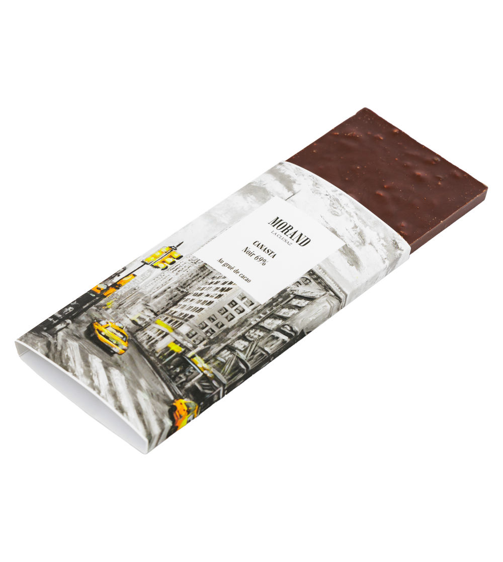 Tablette canasta chocolat noir 69% grué de cacao
