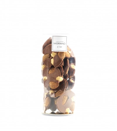 Petits chocolats délicieux, chocolat au lait amandes, noisettes 240g