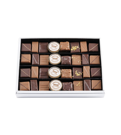 coffret 32 chocolats pralinés chocolaterie Morand