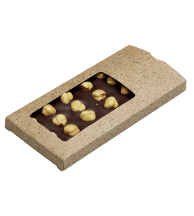 Chocolat noir 69% noisettes torréfiées - Chocolaterie Morand